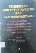PENDIDIKAN KARAKTER MANDIRI DAN KEWIRASWASTAAN