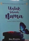 UNTUK SEBUAH NAMA